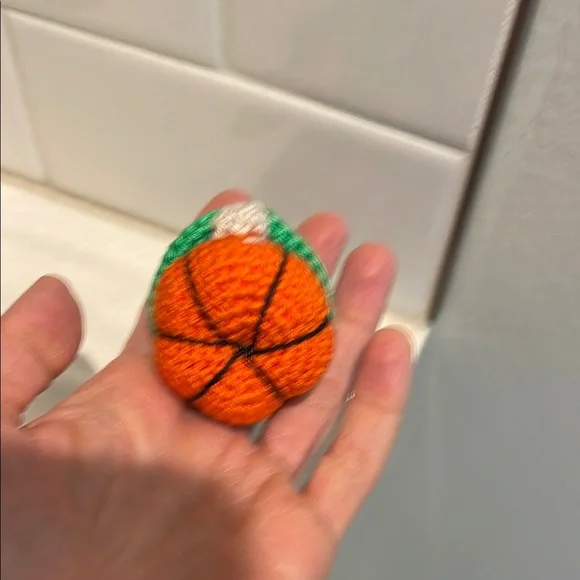 Handcrafted Pumpkin Gnome Keychain Accessory - Fall Halloween Thanksgiving - Picture 7 of 16